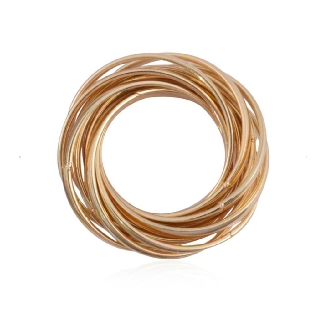 Goldtone Knotted Puzzle Ring – Size 5.5 - Picture 7 of 7